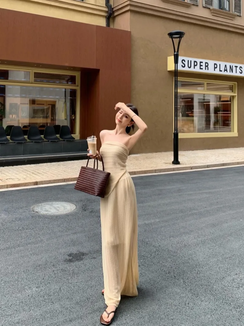 

Hot Girl Casual Winter Fashion Set Women's Wide Leg Pants Top Bottoms Three Piece Suit Hollow out Crop Top Sleeveless Vest