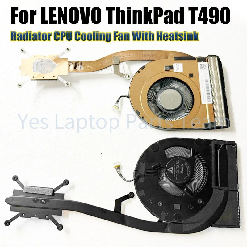 

For Lenovo ThinkPad T490 Radiator CPU Cooling Fan With Heatsink 01YU186 01YU187 01YU188 5H40Z26562