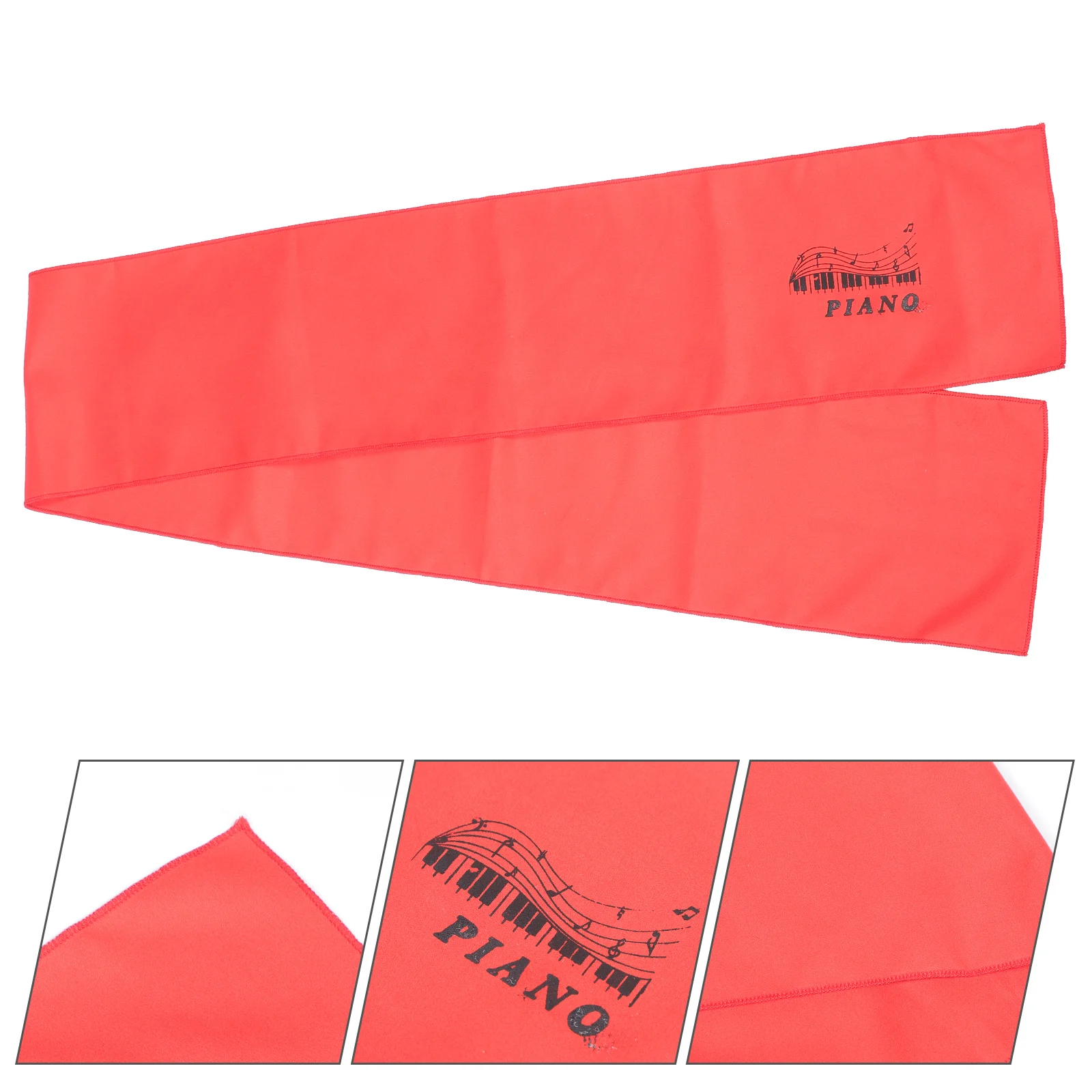 

Vertical Piano Keyboard Dust Cloth Cover Upright Polyester Grand Musical Covers