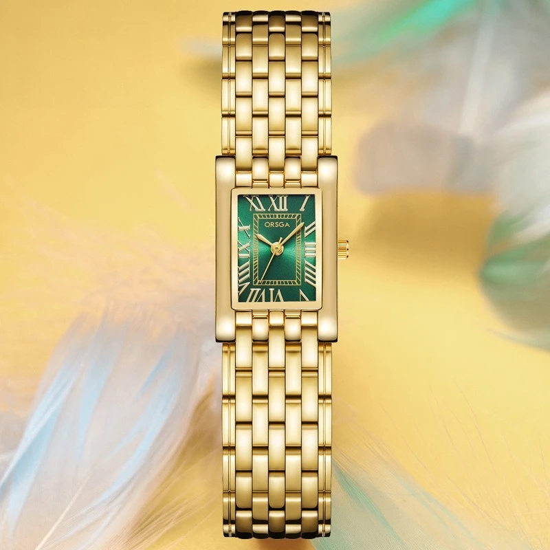 

Square Roman Women's Watch Chain Bracelet Fashion Light Luxury Quartz Watch for Women
