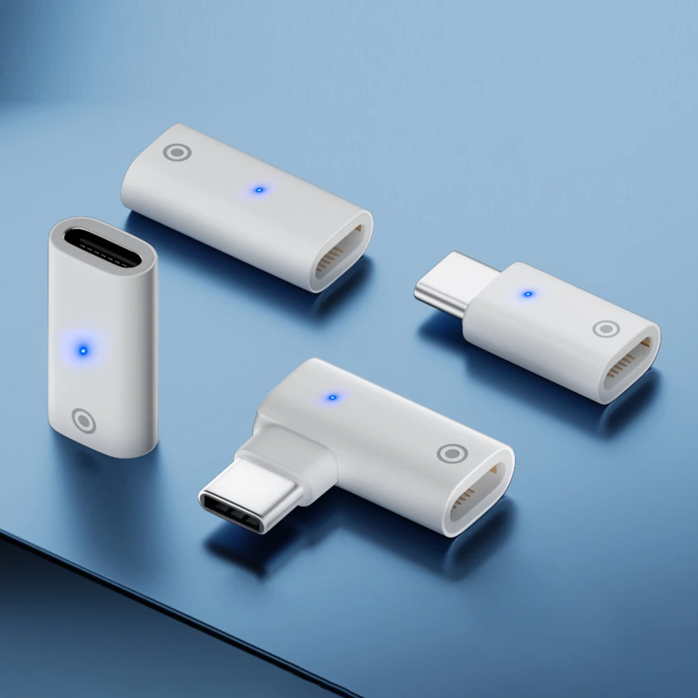 หัวเปลี่ยนสายชาร์จอะแดปเตอร์ Professional Connector Charger Adaptor พร้อมไฟแสดงสถานะสำหรับ Apple ดินสอ1st Generation
