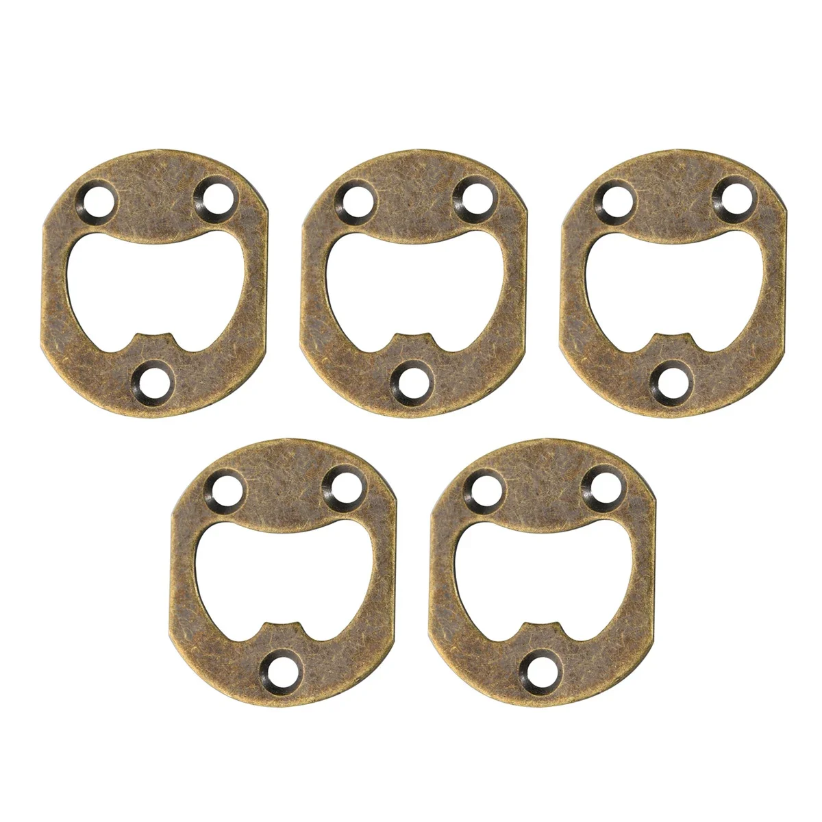 5Pcs Antique Bronze/silver Bottle Opener Insert DIY Beer Opener Small Size Wall Mount Bottle Openers Kitchen Bar Tools 31*28mm