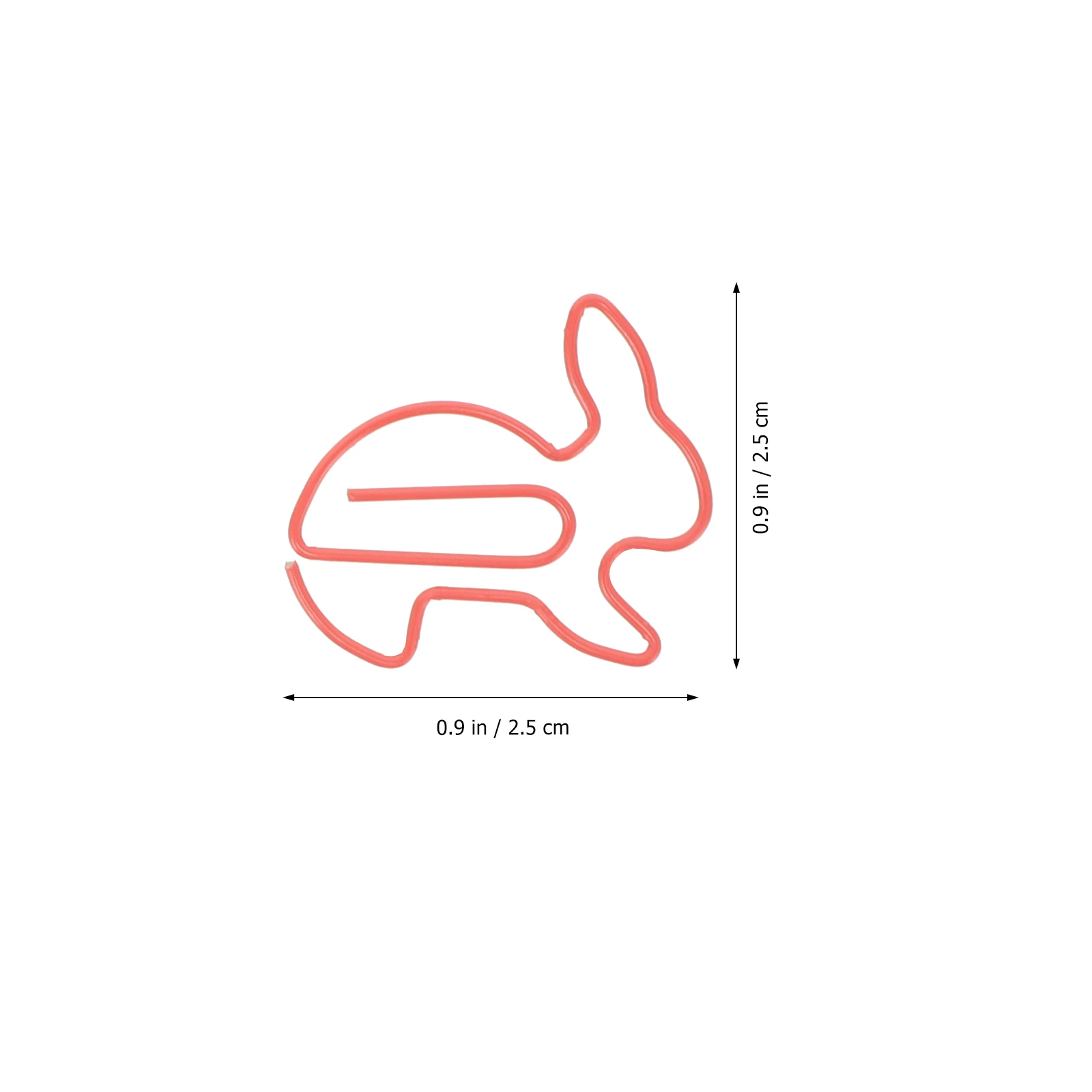 50pcs Rabbit Shaped Paper Clips Cartoon Designed Metal Office Supplies Strong Clipping Force Decorative Note Clips For Party