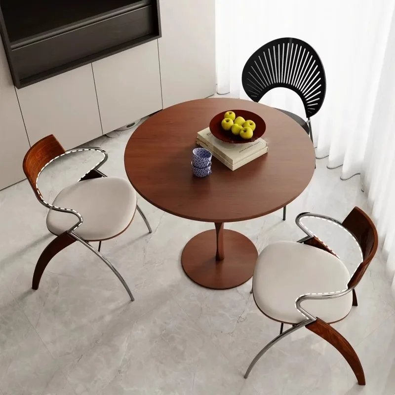 เก้าอี้ทานอาหารสไตล์ยุคกลางแบบเดนมาร์ก ดีไซน์เรโทร มินิมอล สำหรับบ้าน ทำจากไม้เนื้อแข็ง มีพนักพิงและที่วางแขน เก้าอี้พักผ่อนสำหรับร้านกาแฟยอดนิยมในอินเทอร์เน็ต