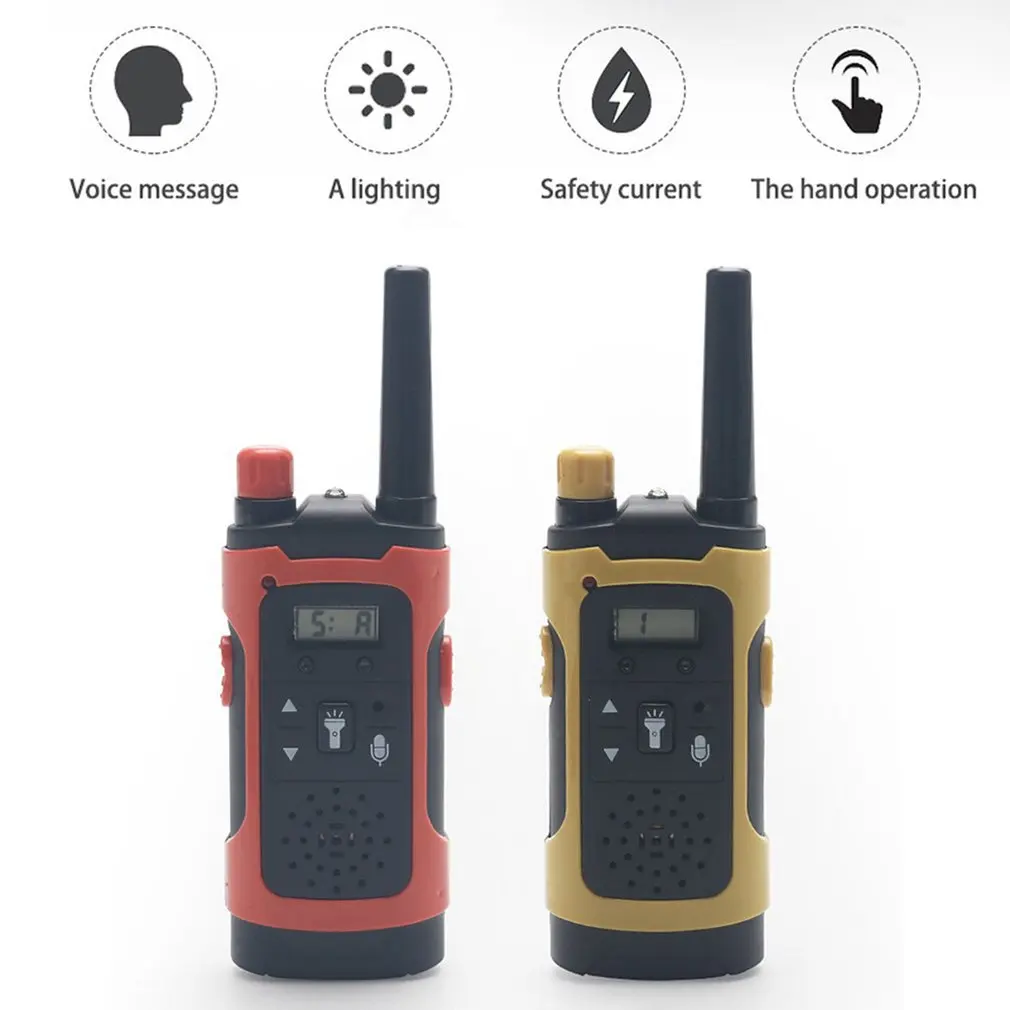 2pcs Wireless Walkie Talkie Toys for Children Electronic Toy Portable Long Distance Reception Kid\'s Christmas Gift