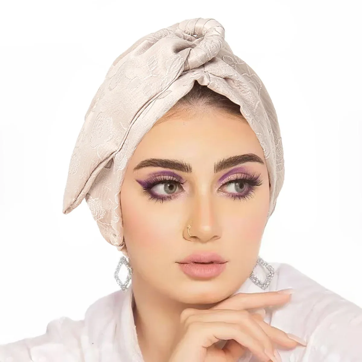 

New Women Muslim Turban Cap Wrap Head Scarf Knotted Headbands bonnet Girls Stretchy Bandanas Chemo Indian Cap islamic hijabs