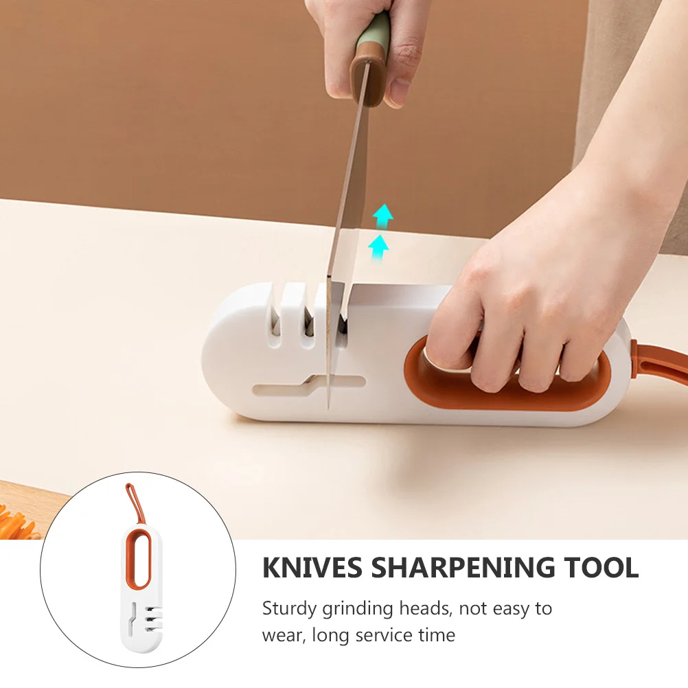 

Sturdy Sharpener Stone Practical Knives Grinder Kitchen Gadget Nonslip Base Long Service Time Multiple Knives Grinding