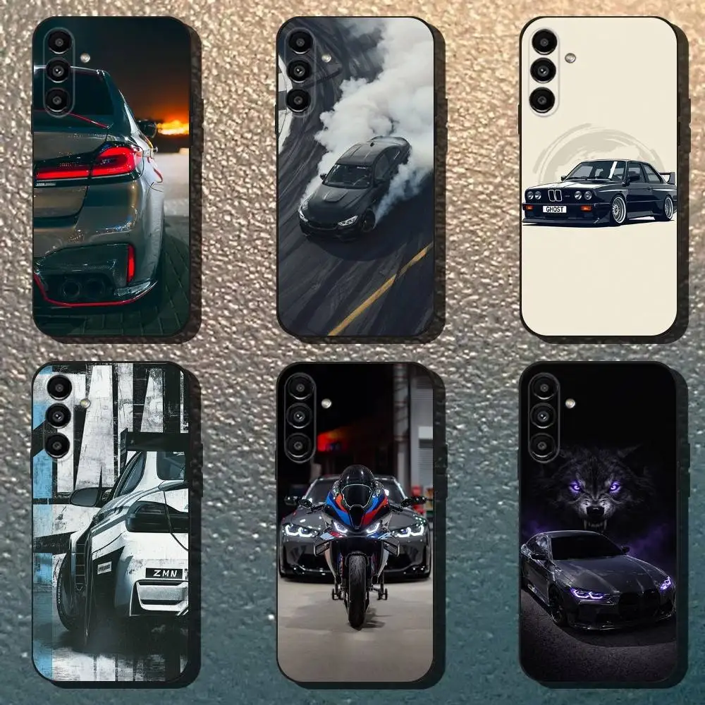 Blue red car Phone Case For Samsung Galaxy A13,A21s,A22,A31,A32,A52,A53,A71,A80,Soft Black Shell