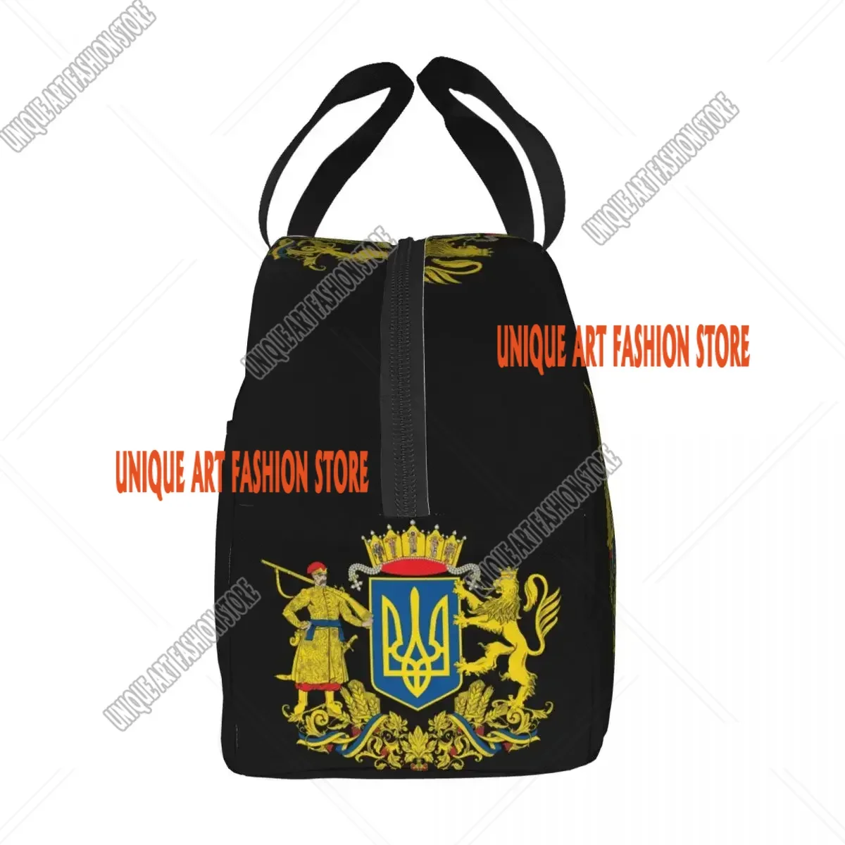 Ukraine Lunch Bag for Camping Travel Ukrainian Flag Thermal Cooler Insulated Lunch Box Women Children Food Bags