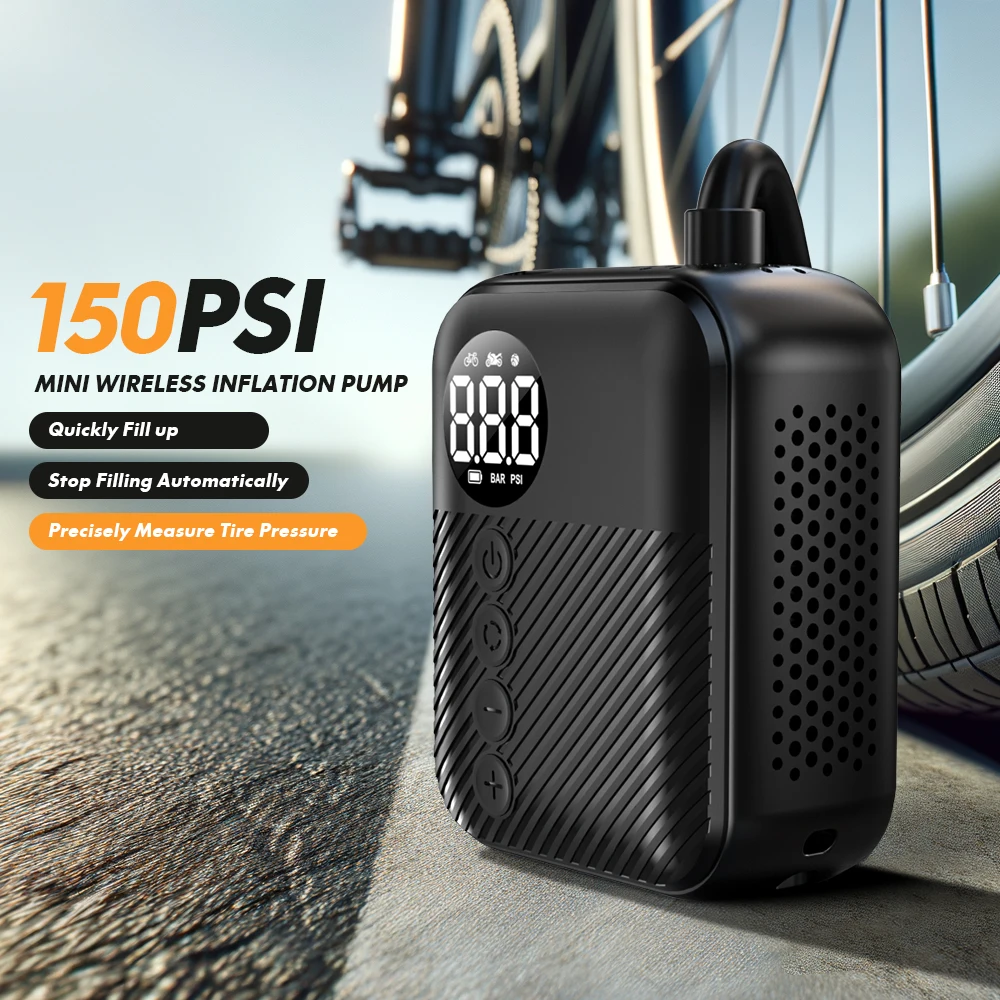 Carusn 157g Mini Ultra-portable Inflatable Baby Suitable Bicycle Motorcycle 150PSI Speed ​​Inflatable