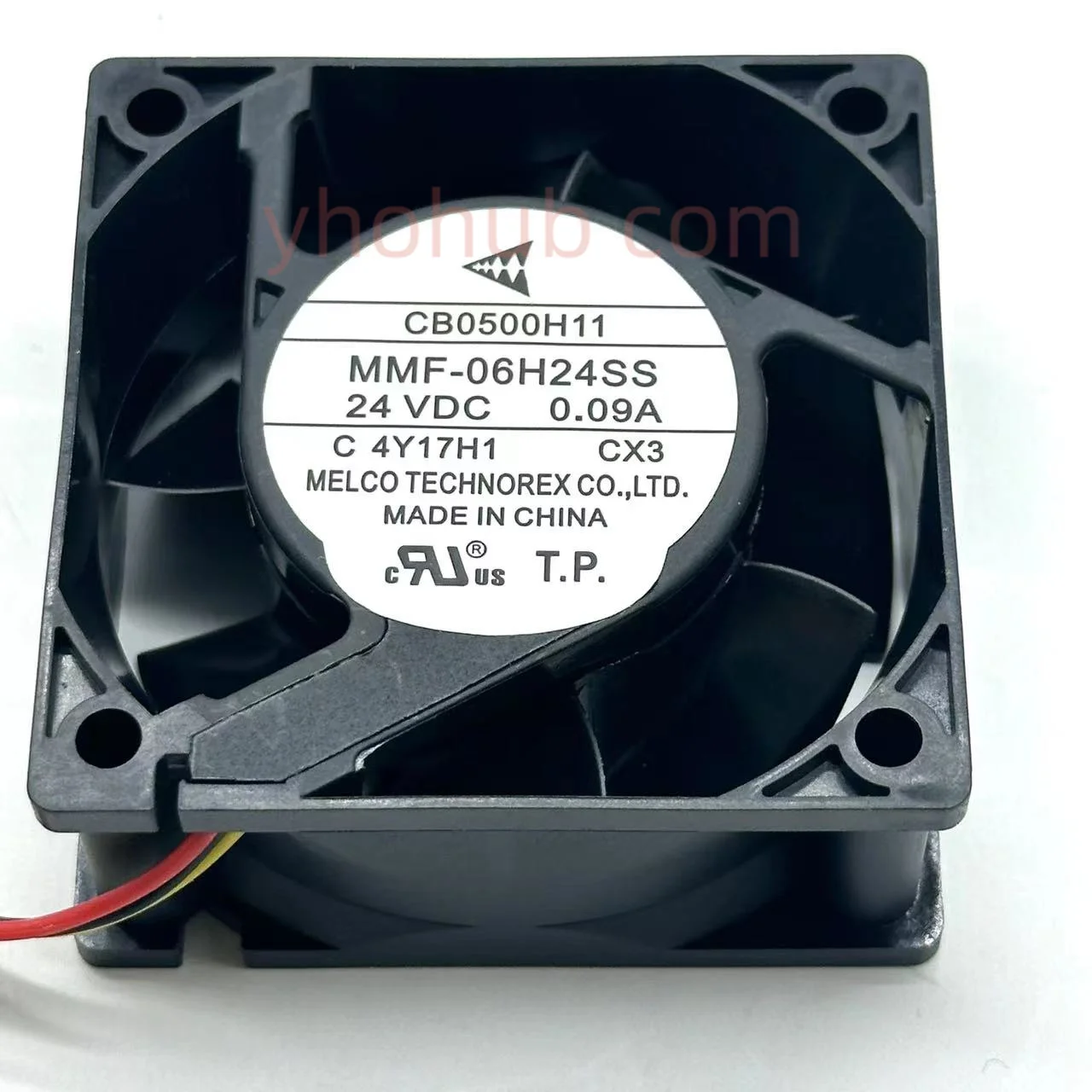 CB0500H11 MMF-06H24SS DC 24V 0.09A 60x60x25mm 3-Wire Server Cooling Fan