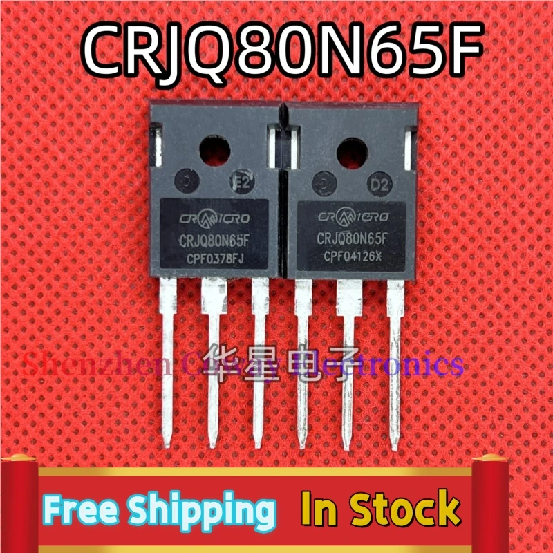 10PCS-30PCS  CRJQ80N65F TO-247 MOS 43A/650V  In Stock Fast Shipping