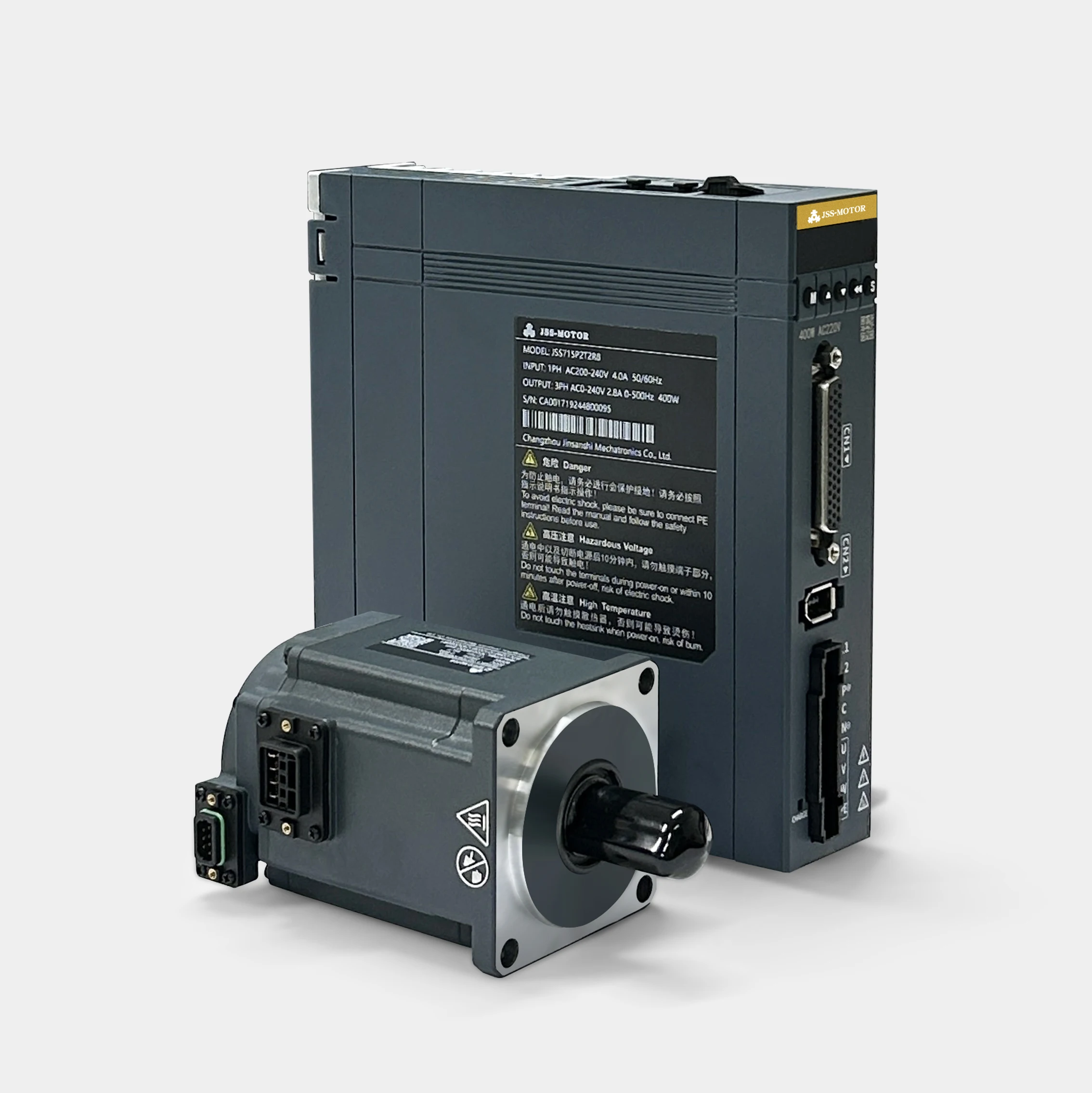 

17-bit Magnet Absolute Encoder 400W 3000rpm Ac Servo Motor and Pulse Communication Single-phase 220V Servo Drive