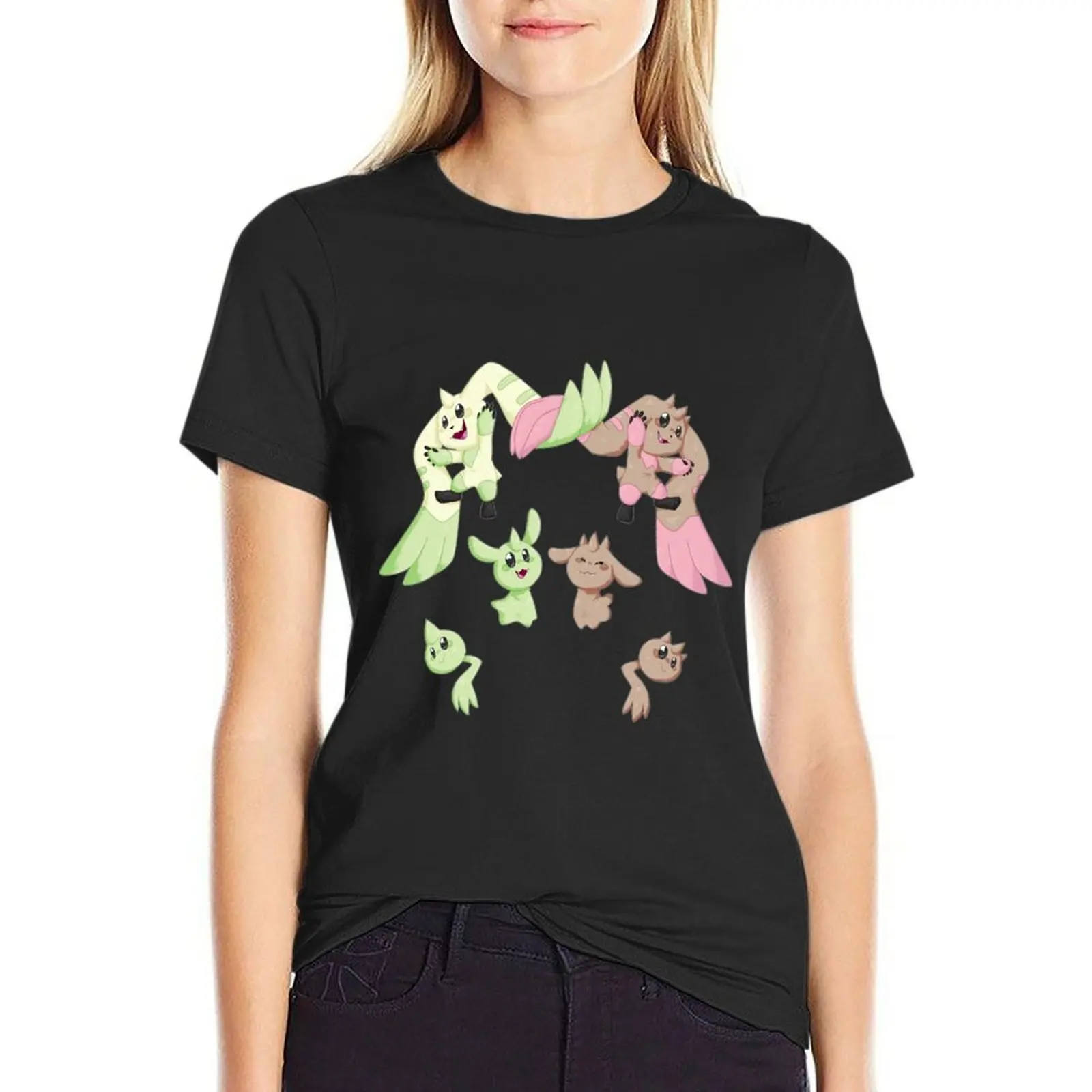 

Terriermon-Lopmon T-Shirt customs summer tops vintage clothes t shirts for Women graphic