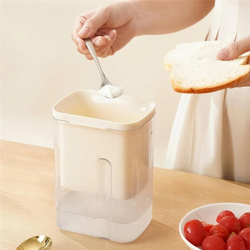 A94E-Food Strainersกรองโยเกิร์ตพร้อมฝาปิดFineกรองโยเกิร์ตพร้อมตัวจับเวลานับถอยหลังReusableคั้นน้ําตะแกรงอาหารกรอง