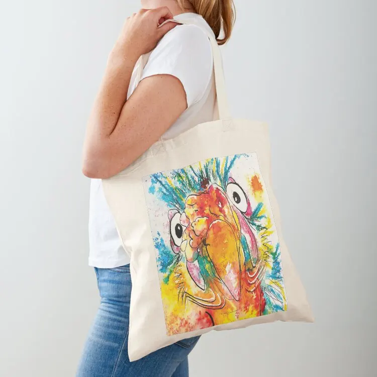 Kooky Kreatures 'Tully: The Yellow Turkey' Caricature Print — Art by Paquita Tote Bag personalized tote bag for beach Lady bags