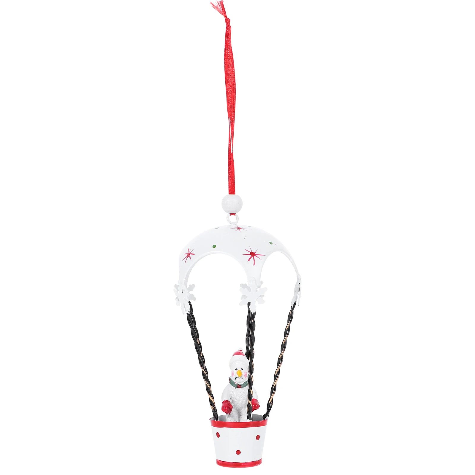 

Christmas Hot Air Balloon Pendant Iron Snowman Style Xmas Tree Hanging Decoration 35g Lightweight Creative Design