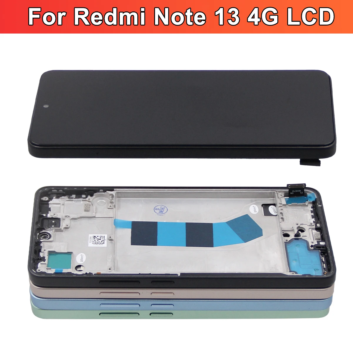 Für Xiaomi Redmi Hinweis 13 4G LCD Display Touch Digitizer Montage mit Rahmen 23129RAA4G 23124RA7EO Kompatiblen Bildschirm ersatz – Detail 13