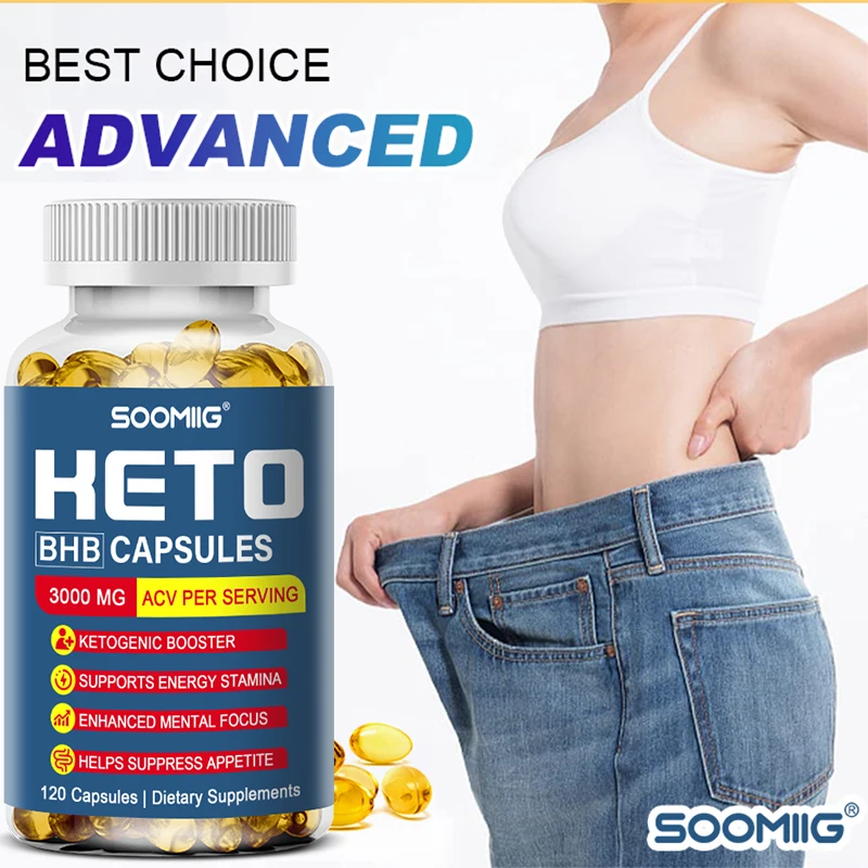Keto BHB Capsules - Anti-carb Diet and Fat Burning, Appetite Suppression, Mental Focus, Energy, Metabolism Boost, Detoxification
