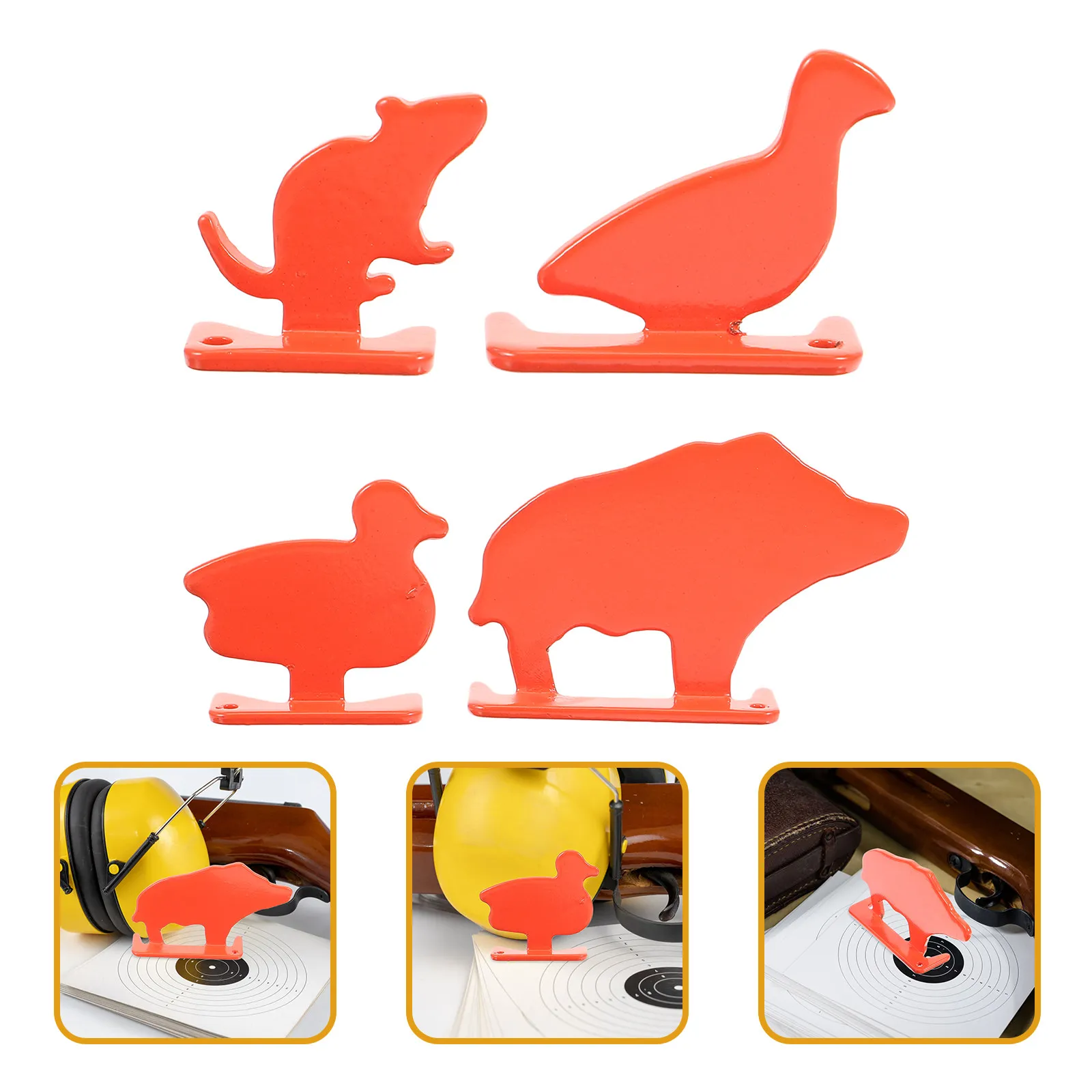 

Набор из 4 компактных, легких и портативных мишеней из нержавеющей стали для тренировок по стрельбе из лука в помещении и на улице