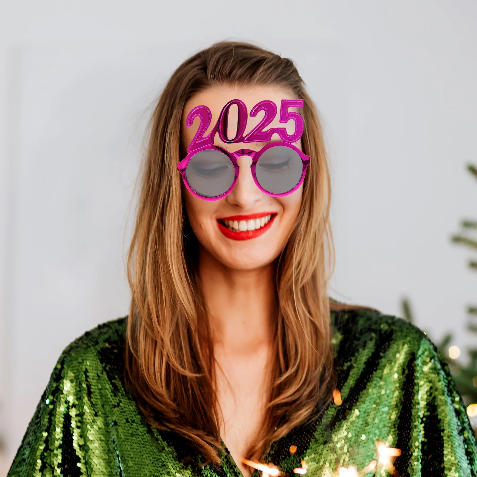 Eleganti occhiali da vista 2025 per la festa di Capodanno Oggetti di scena per occhiali da festa alla moda Occhiali da ballo divertenti Decorazioni per festival Occhiali da sole divertenti