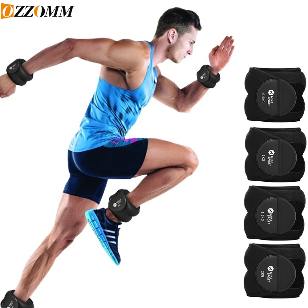 

OZZOMM 1Pair Ankle/Wrist & Arm/Leg Weights, Adjustable Weight 1kg 2kg 3kg 4kg for Men & Women - Ideal for Gym,Running,Yoga,Sport