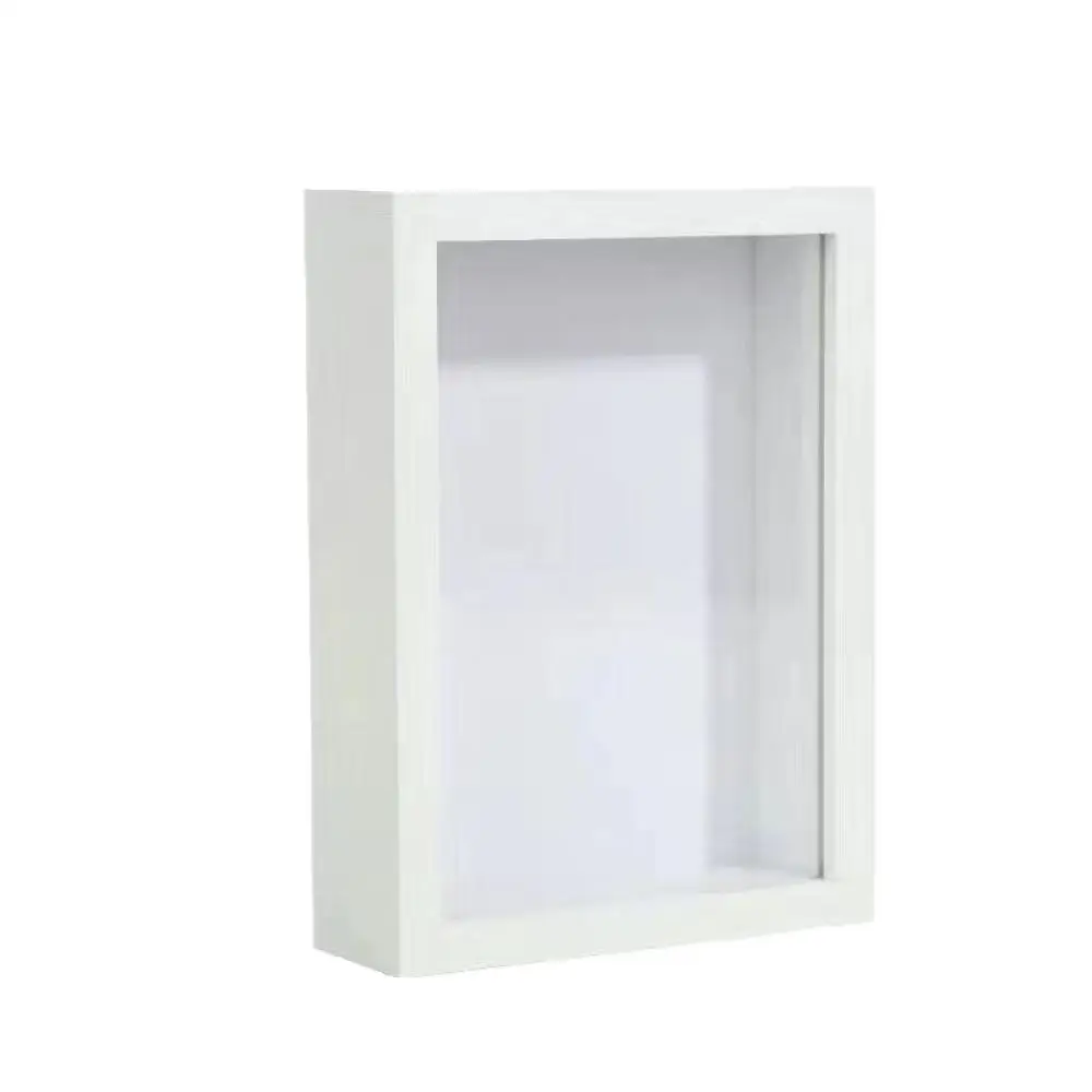 3D Hollow Photo Frame For DIY Handicrafts Dried Flower Specimen Storage Box Wooden Display Case Home Decoration