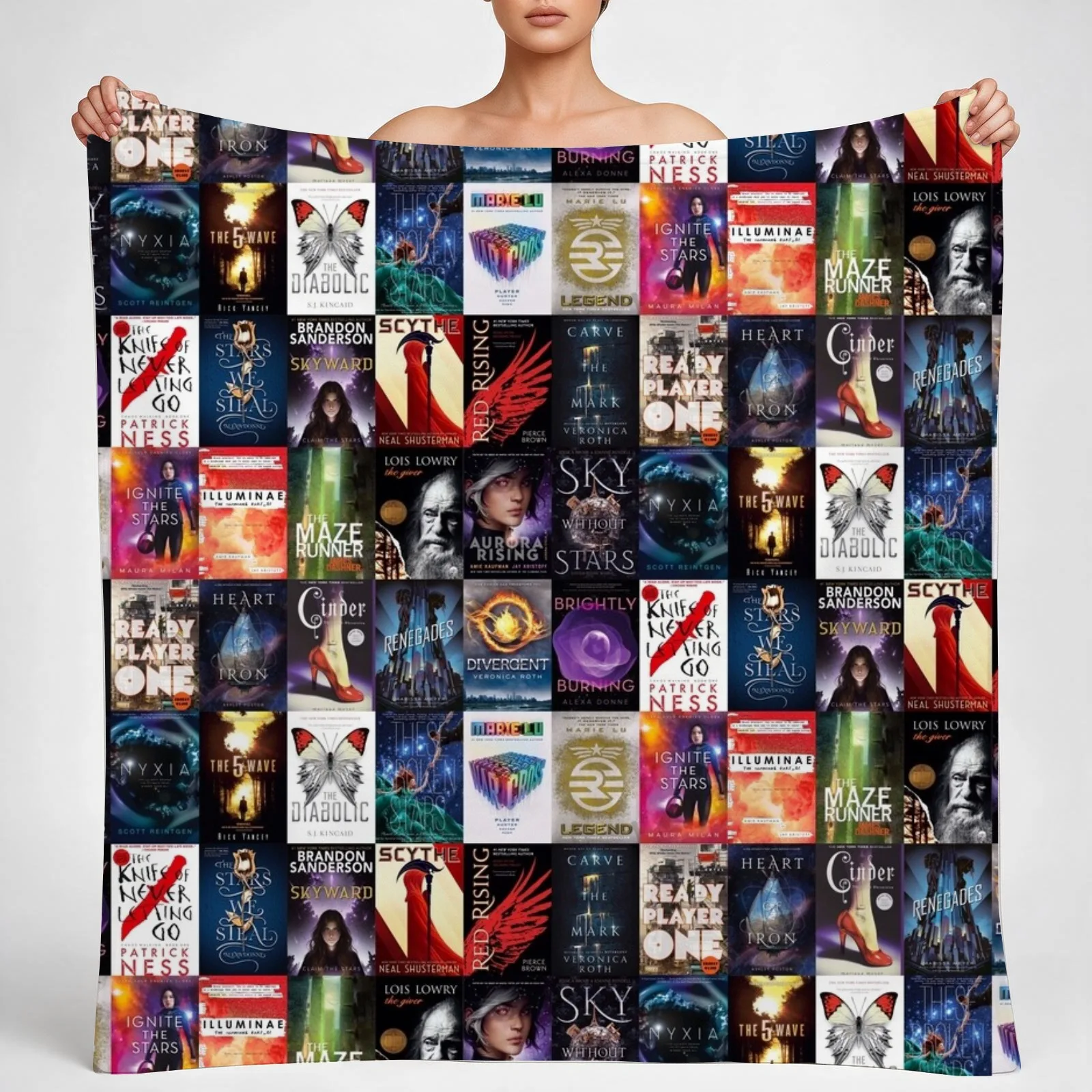YA Sc-fi Throw Blanket couch cozy soft plush fuzzy picnic outdoor blanket