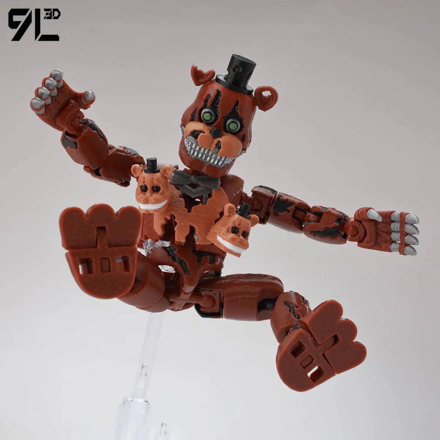 9L3D Dummy13 Lucky13 Bären-Actionfigur Spielzeug Vollbewegliches Anime-Modell Stressabbau Desktop-Dekoration, Horror-Spiel Sammlerstück – Detail 5