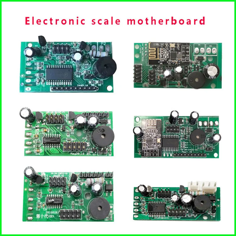 Placa base de báscula electrónica, placa de circuito con chip, accesorios de báscula electrónica lcd led, pantalla de palabras rojas y negras, hecha en China