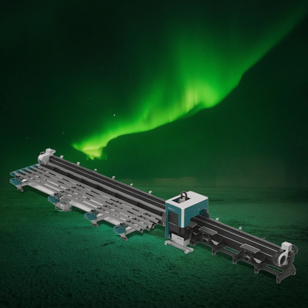 آلة للأنبوب عالية الطاقة 123TX آلة قطع الألياف باستخدام الحاسب الآلي 12kw قطع الأنابيب #2