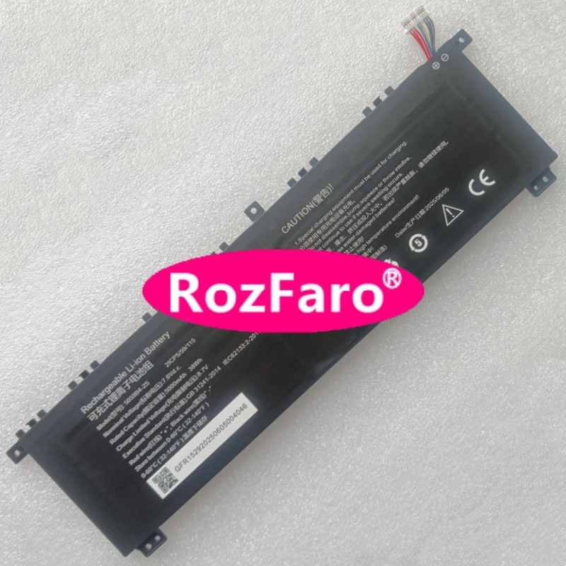 RozFaro For MUGA Stoic PC5 MUGA5 5059B4-2S 10-pin 8-wire 7.6V 5000mAh 38Wh Laptop Battery For MUGAストイックPC5 RWCHGB01-BK Notebook