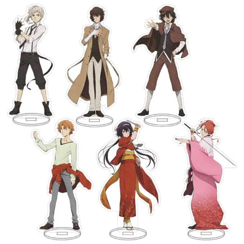 Standee for Acrylic Bungo Stray Dogs Atsushi Nakajima Osamu Dazai Anime Cartoon DIY Collection Toys Gift for Friend Birthday