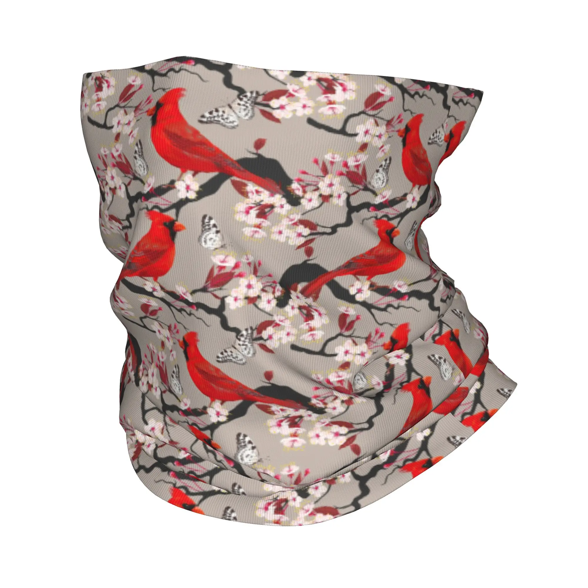 

Cardinal Bird Floral Picture Bandana Neck Cover Printed Mask Scarf Multifunction Face Mask Outdoor Sports For Men Women Adult