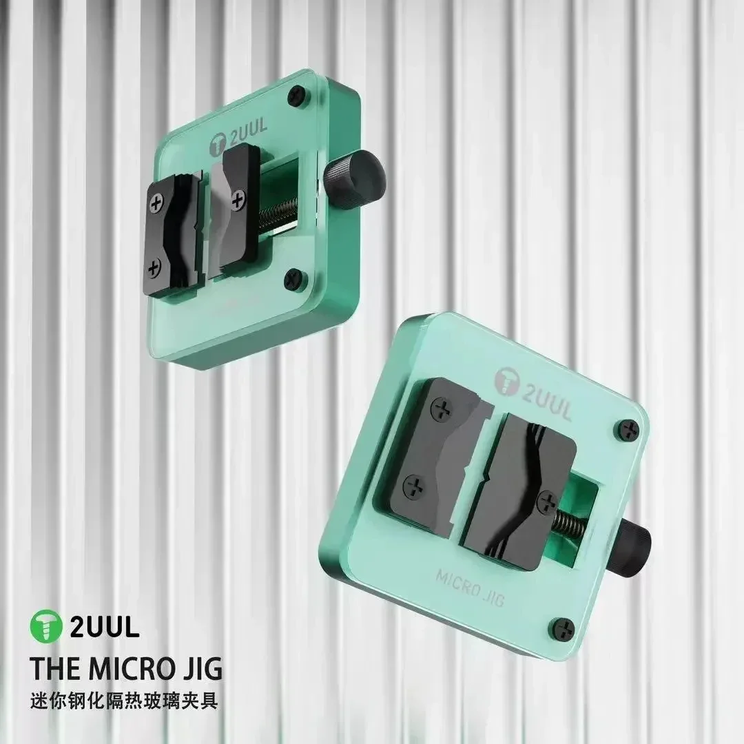 2UUL Micro JIG Fixture Mobile Phone Motherboard PCB Board CPU Chip IC Planting Tin Holder Welding Pad Glue Clean Repair Clamp