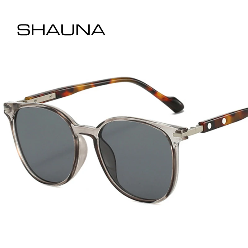 

SHAUNA Fashion Oval Rivets Women Sunglasses Retro Gradient Shades UV400 Men Punk Sun Glasses