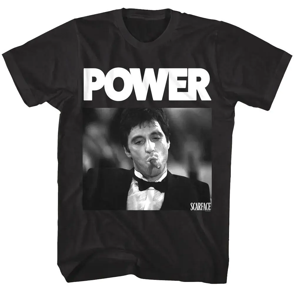 Scarface Bad Guy Power Men'S T Shirt Tony Montana Cigar Tux Bowtie Movie