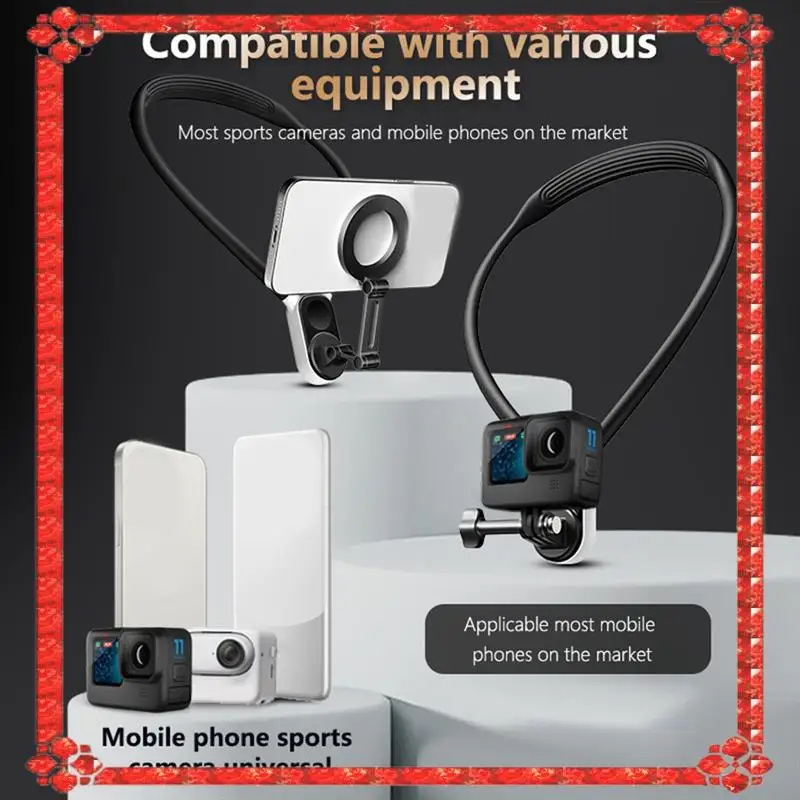 

24-Hour Delivery Magnetic Neck Holder Mount Necklace Bracket For /Iphone DJI/Gopro/Insta360 ACE Pro Smartphone Accessory