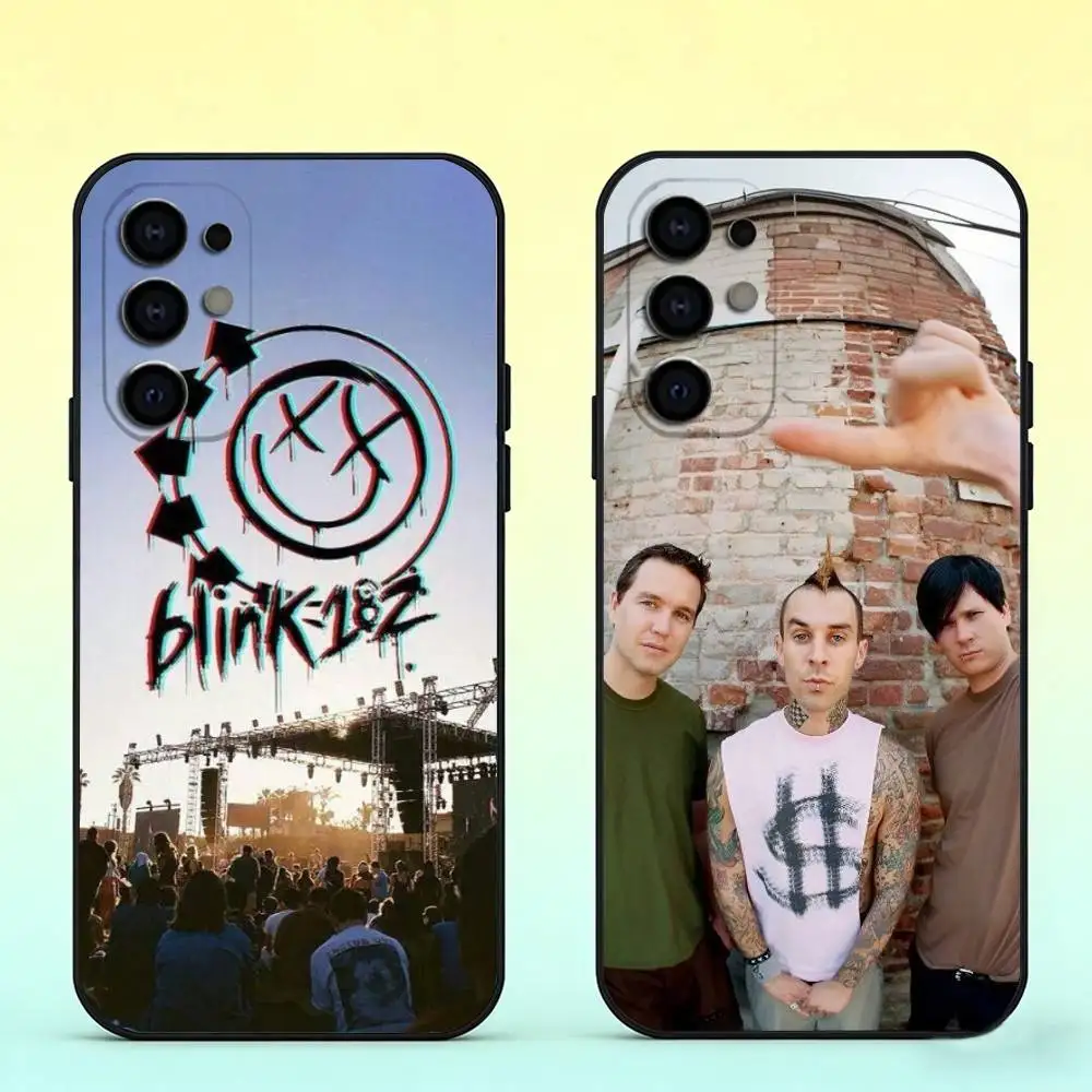Punk B-Blink-182 Band Phone Case For Samsung S25,S24,S21,S22,S23,S30,Ultra,S20,Plus,Fe,Lite,Note,10,Black Cover