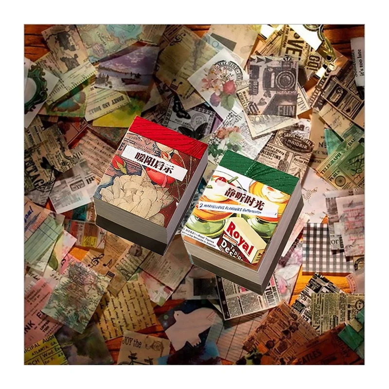 스크랩북 소재 용지, 빈티지 일기장 용품, 스크랩북용 풍경, 800 개