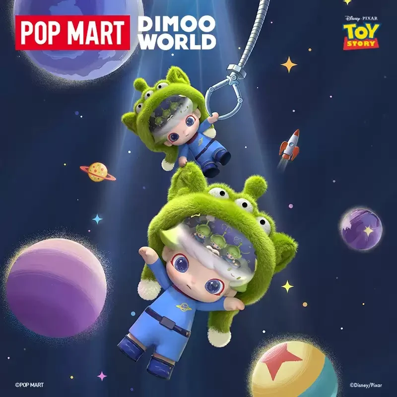 POPMART MEGA JUST DIMOO 400% Pixar Alien Series Blind Box Toys Mystery Box Doll Guess Bag Cute Anime Action Figure Gifts