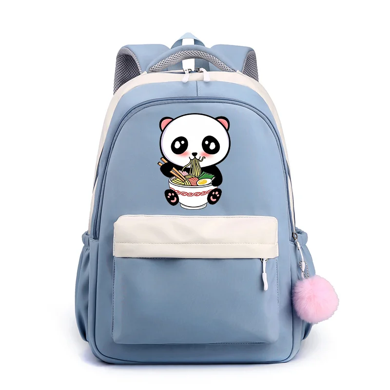 Cute Cartoon Panda Backpack Teenage School Backpack Cute Panda Backpack Large Capacity Laptop Backpack Casual Backpacks