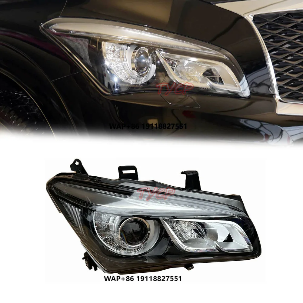 

For QX80 Original Headlight Assembly 2014 2015 2016 2017 Lamp High Quality QX80 Headlamp Lens Left Right Car LED Light