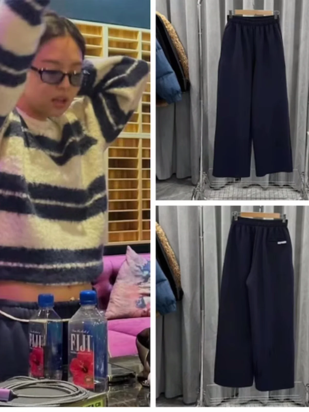 فضفاض عارضة الرياضة مستقيم الساق السراويل السراويل الطويلة Sweatpants تصميم التسمية الصغيرة k الأزرق مريحة Faionable المرأة...