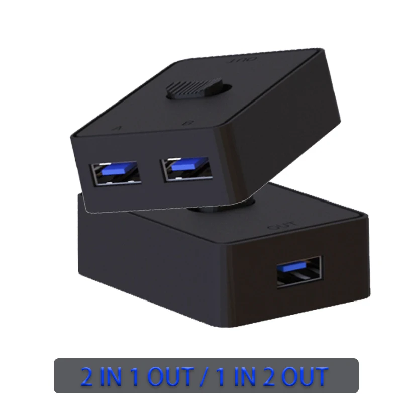 

2 PCs share 1 Printer USB 3.0 Shared Printer Bidirectional Network cable splitter USB3.0 switcher Game HUB 2 in 1 out/1 in 2 out