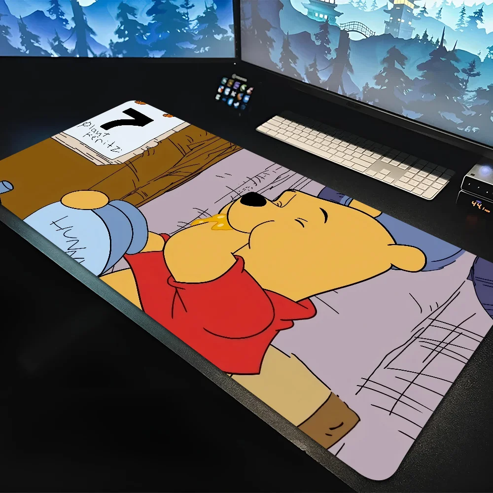 1pc Winnie The Pooh Non-slip Mouse Pad Suitable For Office Computers Laptops E-sports Game Desk Mats XXL Keyboard