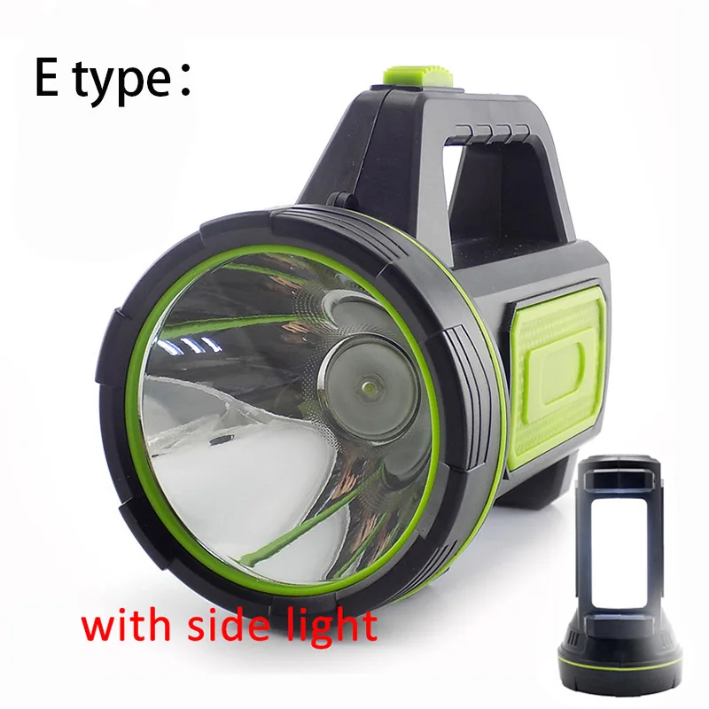 Super bright powerful USB LED flashlight flash light torch lamp night lighting searchlight rechargeable battery hand lantern