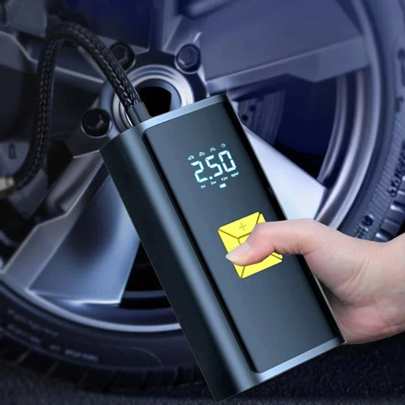 Car Mounted Wireless Tire Inflation Pump Set with Intelligent Digital Display Pressure Detection And Automatic Inflation Vehicle