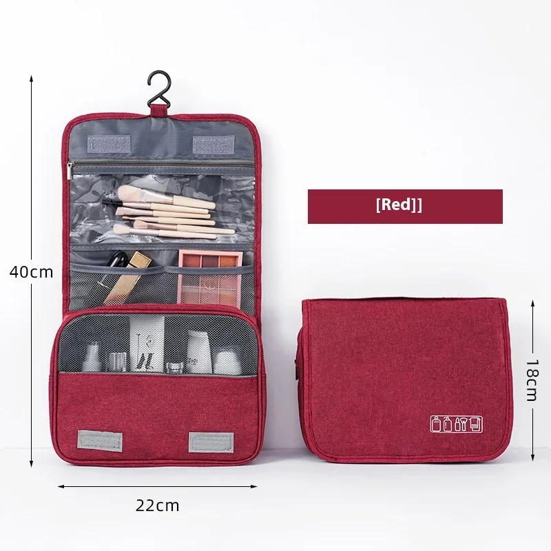 Foldable Toiletry Bag Organizer Hanging Storage Bathroom Makeup Case Cosmetic Bag Travel For Travel Business