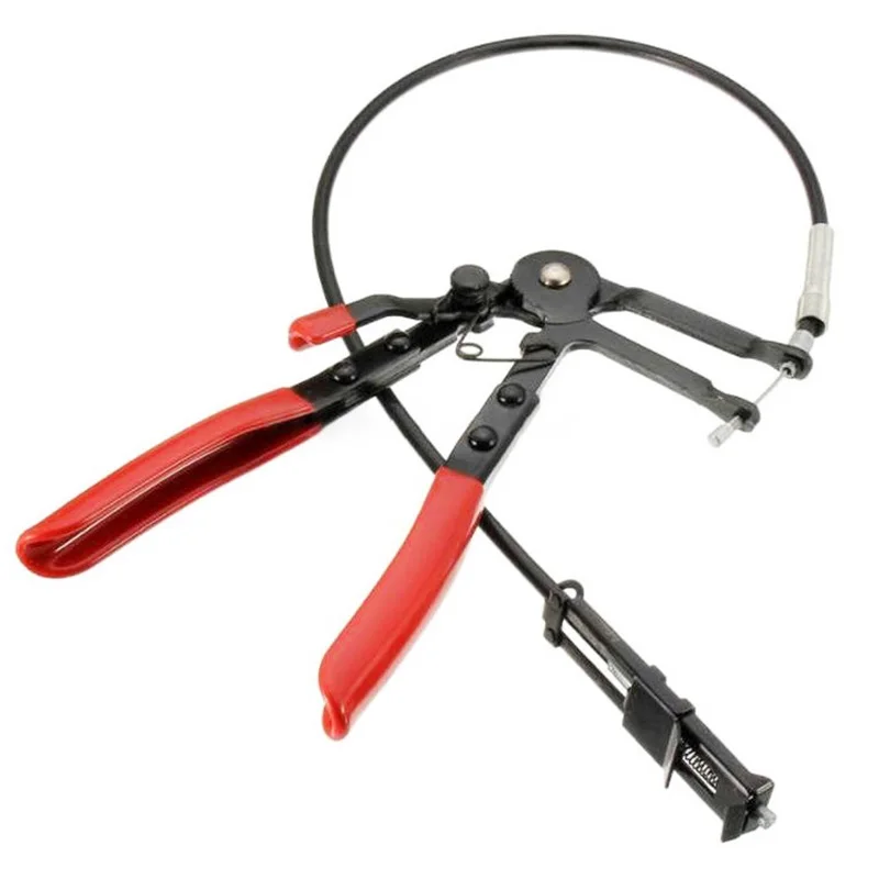 Clamping Pliers Bendable Hose Clamps Cable Type Flex Cable Long Auto Hose Clamps Straight Hose Bundle Removal Auto Repair Tools